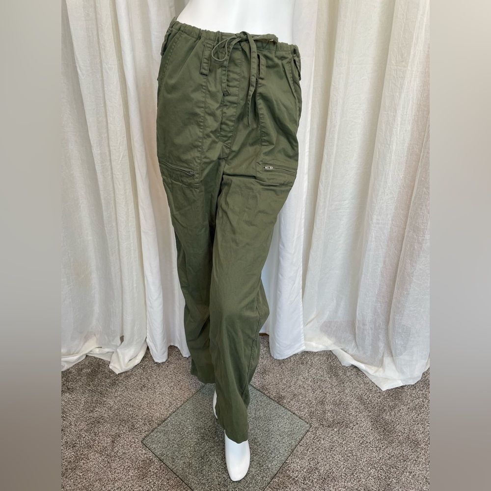 MAJE- Popsy Wide Leg Olive Green Cargo Pants Size 38